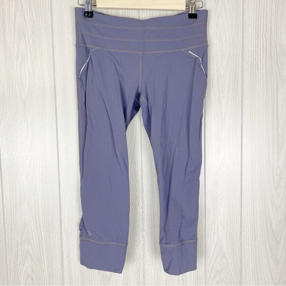 Athleta Pants - Athleta | Purple Gray Relay Capri Leggings Size Small